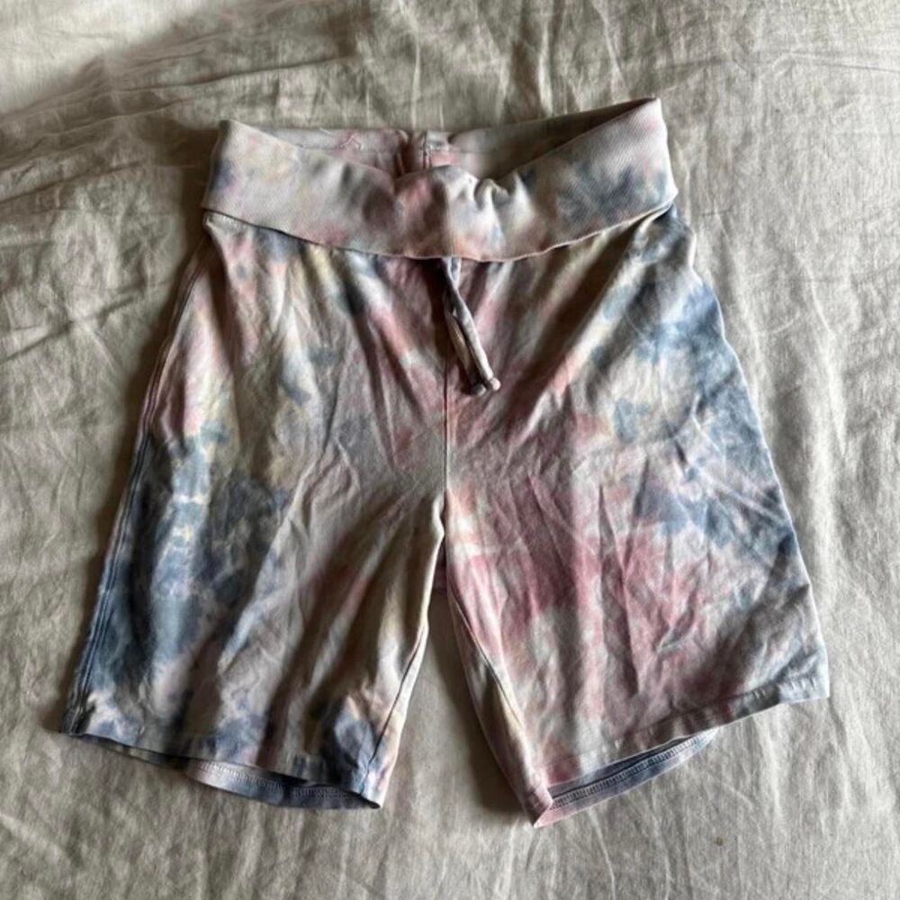 Old Navy Pink Blue Tie Dye Sweat Shorts Size Medium